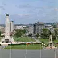 War Memorial, Civic Centre and the Holiday Inn, Uni: A Plymouth Hoe Panorama, Plymouth, Devon - 7th May 1986