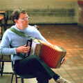 A friend of Dai Edwards plays accordion, Uni: A Plymouth Hoe Panorama, Plymouth, Devon - 7th May 1986