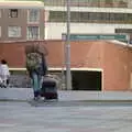 The tramp heads off to Mayflower Street underpass, Uni: A Plymouth Hoe Panorama, Plymouth, Devon - 7th May 1986