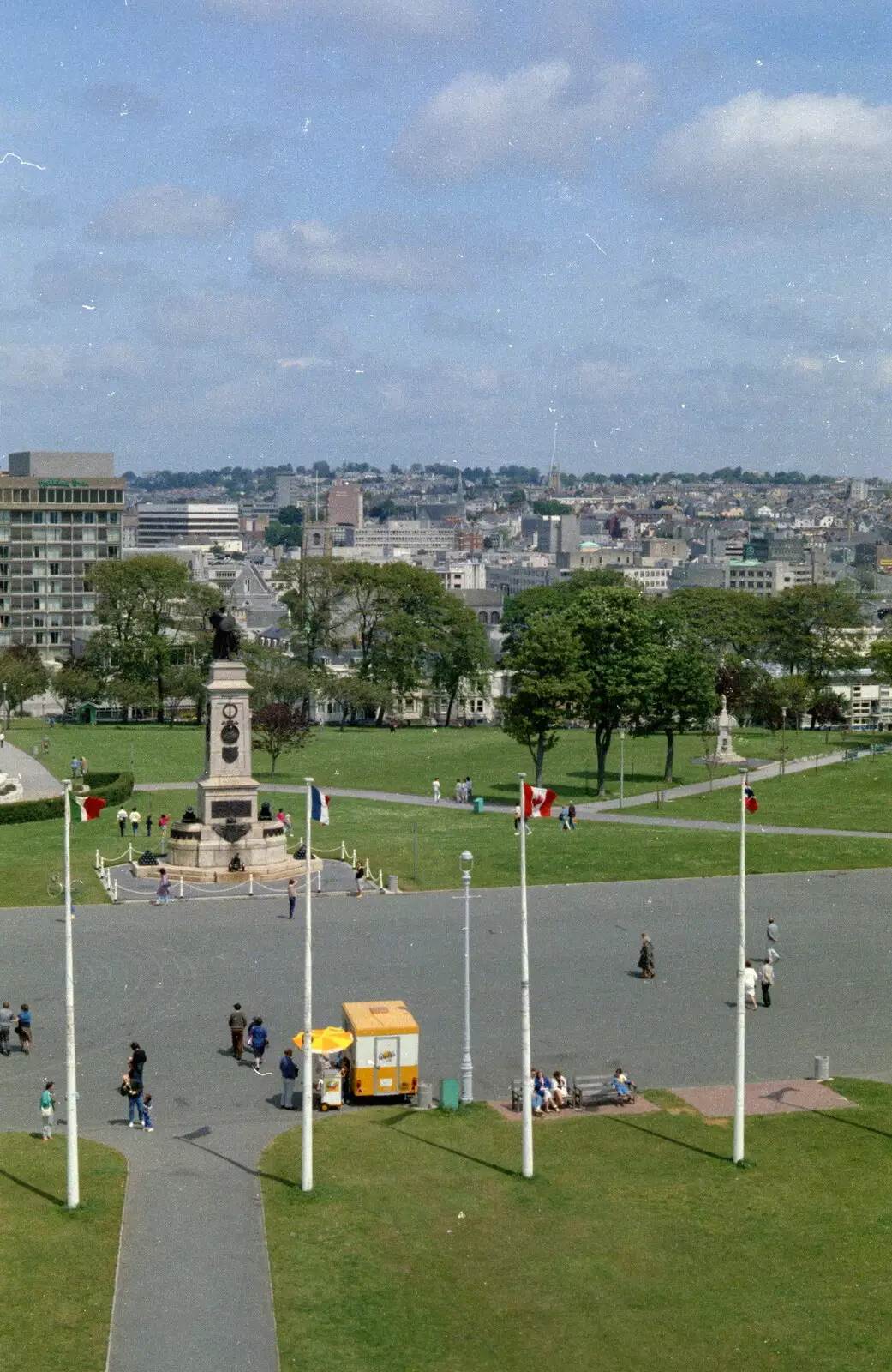 Plymouth Polytechnic's Science Block in the background, from Uni: A Plymouth Hoe Panorama, Plymouth, Devon - 7th May 1986