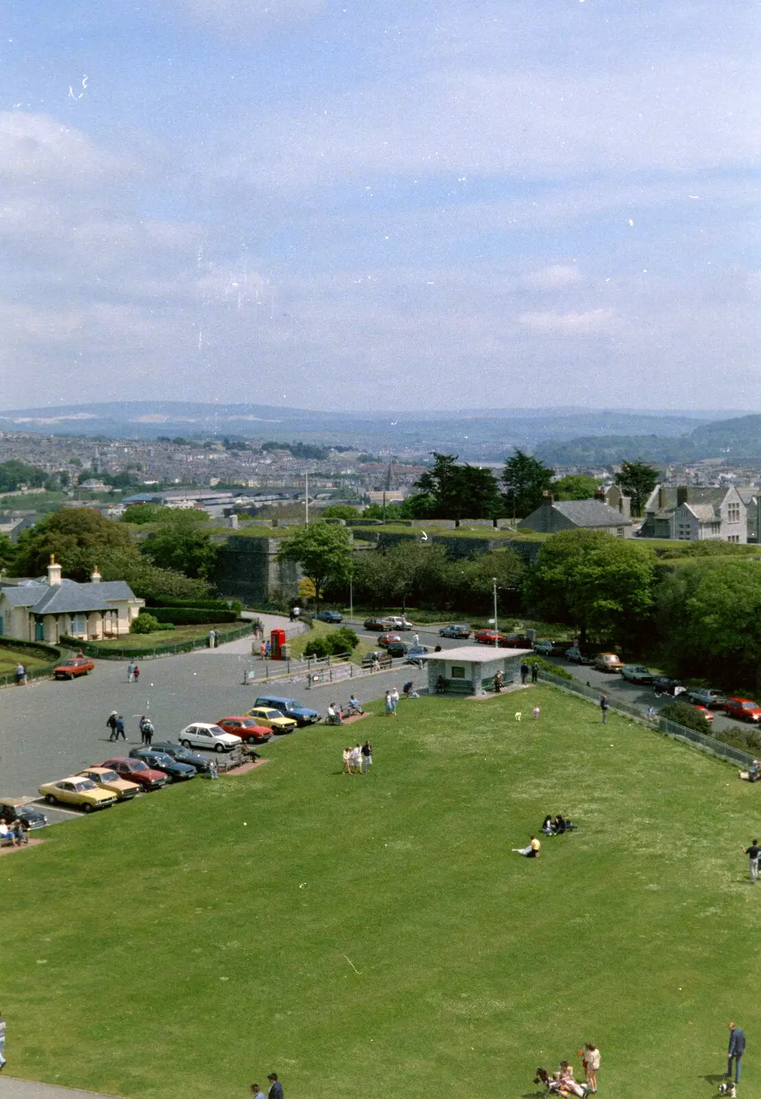 The end of the Hoe, from Uni: A Plymouth Hoe Panorama, Plymouth, Devon - 7th May 1986