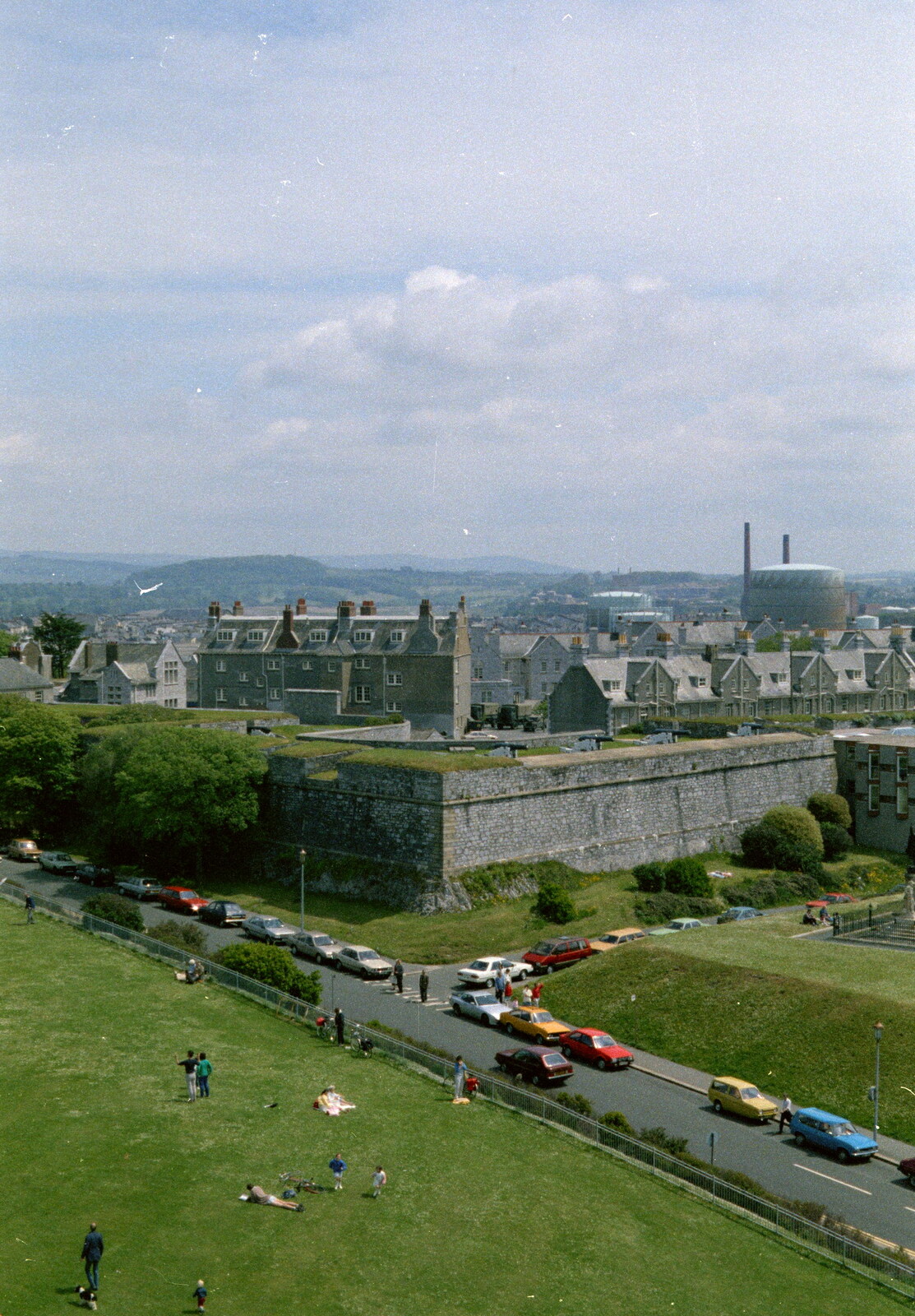 The Citadel from Uni: A Plymouth Hoe Panorama, Plymouth, Devon - 7th May 1986