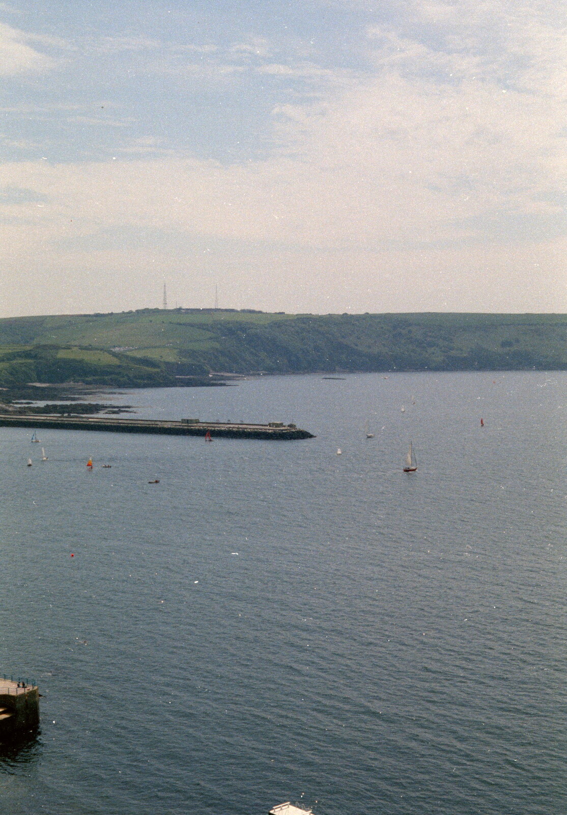 Plymouth Sound from Uni: A Plymouth Hoe Panorama, Plymouth, Devon - 7th May 1986
