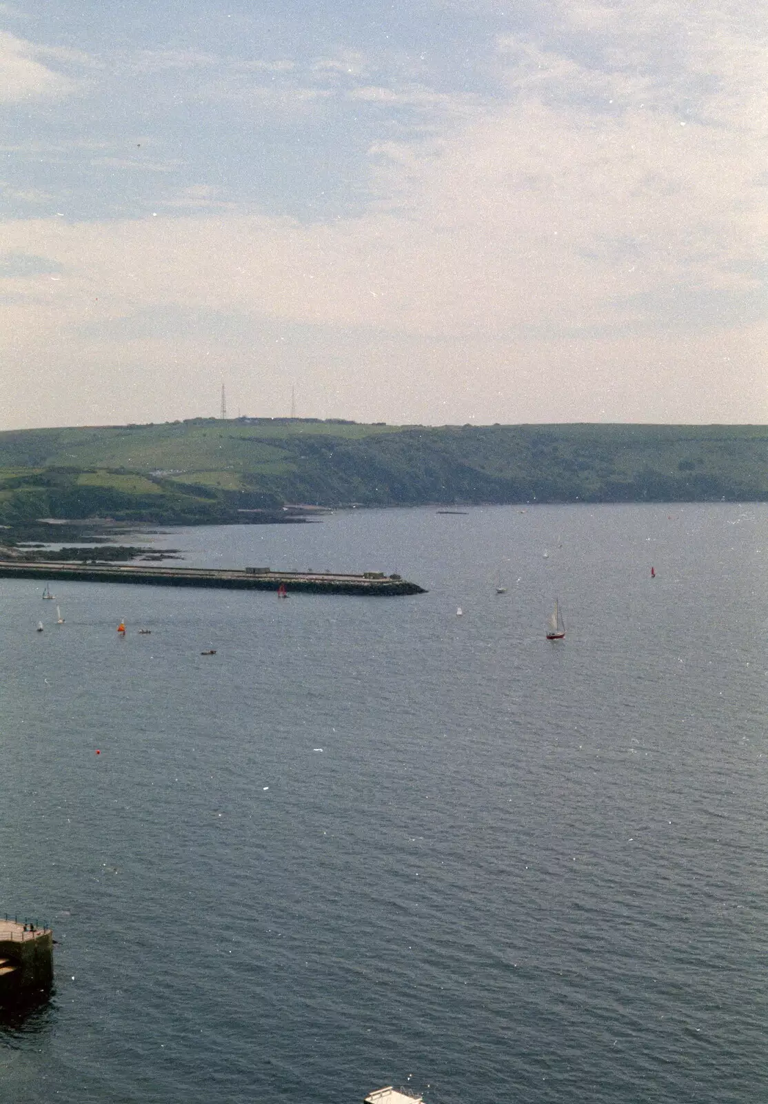 Plymouth Sound, from Uni: A Plymouth Hoe Panorama, Plymouth, Devon - 7th May 1986