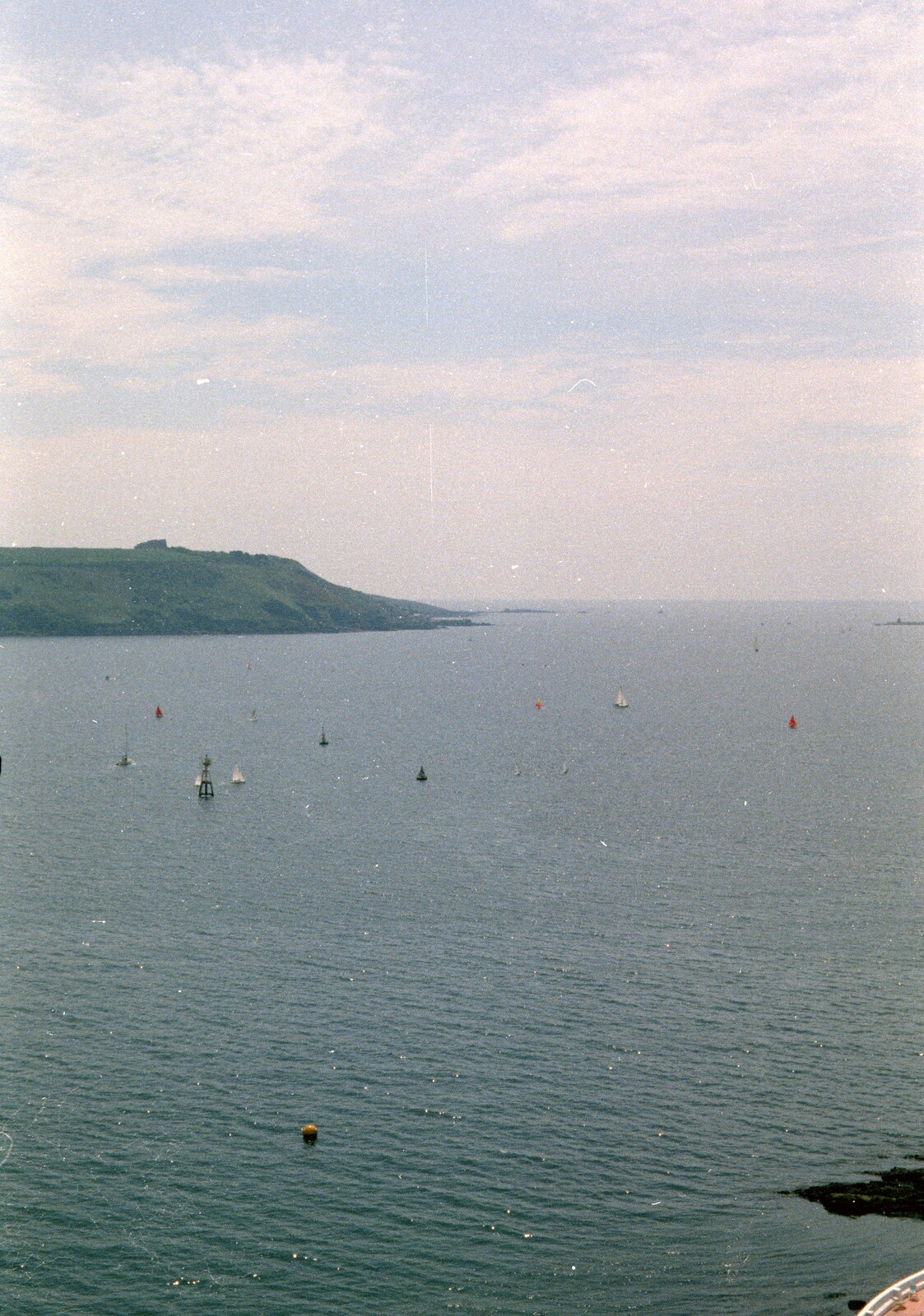 Out to Plymouth Sound and the Breakwater from Uni: A Plymouth Hoe Panorama, Plymouth, Devon - 7th May 1986