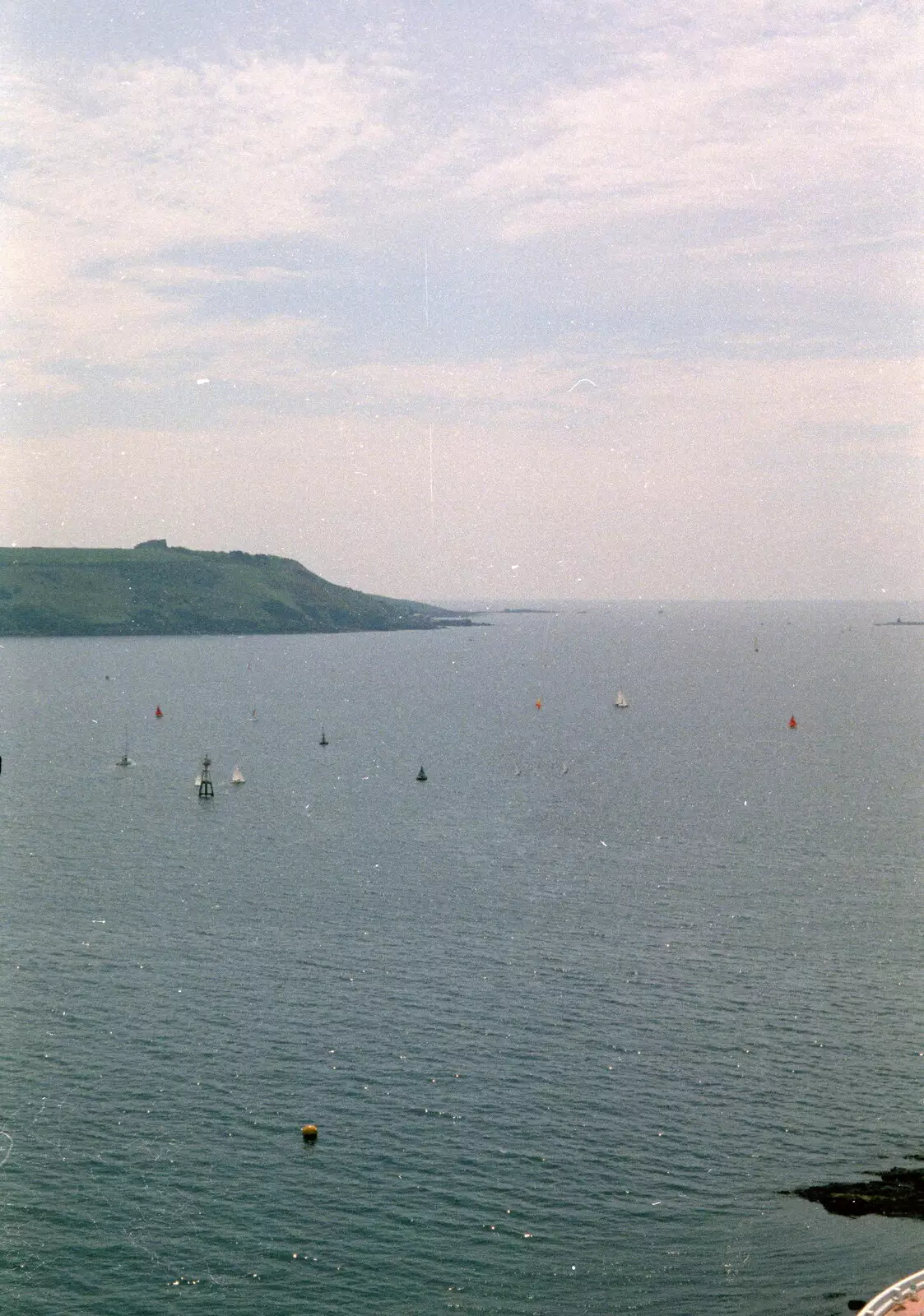 Out to Plymouth Sound and the Breakwater, from Uni: A Plymouth Hoe Panorama, Plymouth, Devon - 7th May 1986