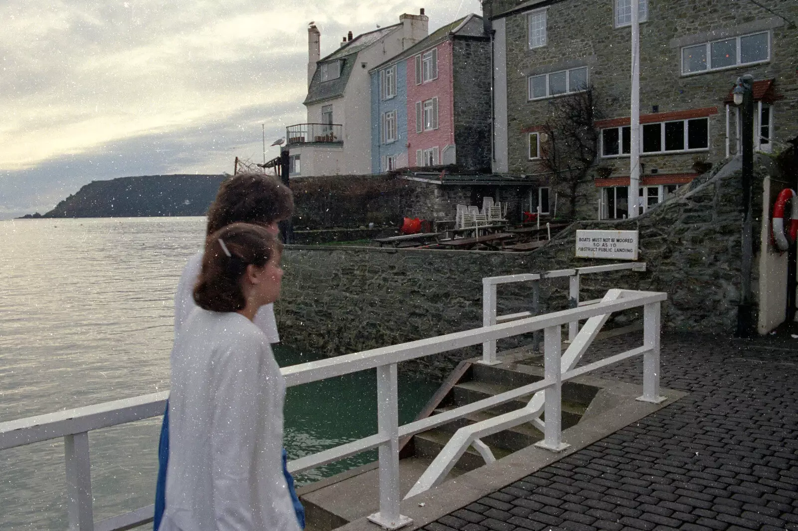 The 'young things' walk into Salcombe, from Uni: The Plymouth Polytechnic Satique Project, Salcombe and Plymouth - 10th May 1986