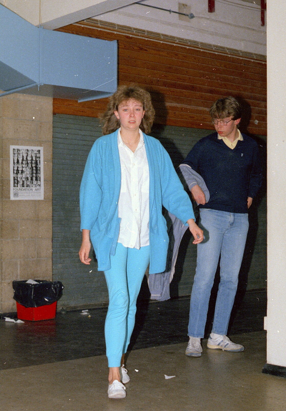 An unflattering shot of Alison Fleming from Uni: Riki And Dave's Place, Sutherland Road, Plymouth - 12th May 1986