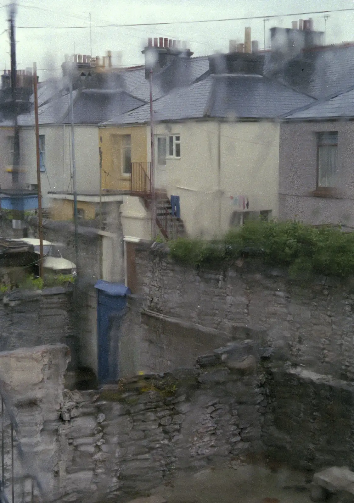 A rainy view from of the Cromwell Road window, from Uni: A Tutorial Miscellany and Cromwell Road, Plymouth Polytechnic, Devon - 14th May 1986