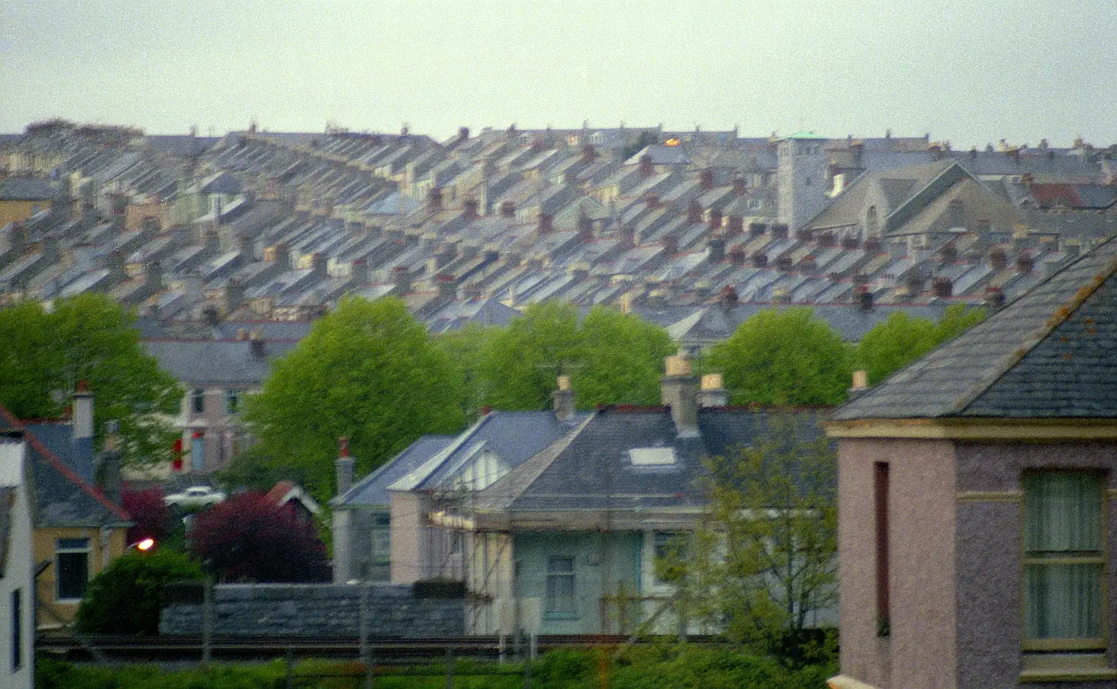 The railway line by Desborough Road, from Uni: A Tutorial Miscellany and Cromwell Road, Plymouth Polytechnic, Devon - 14th May 1986