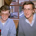 Dave Lock and Andy Dobie, Uni: Neath Road and a JSV Happy Hour, Plymouth - 15th May 1986