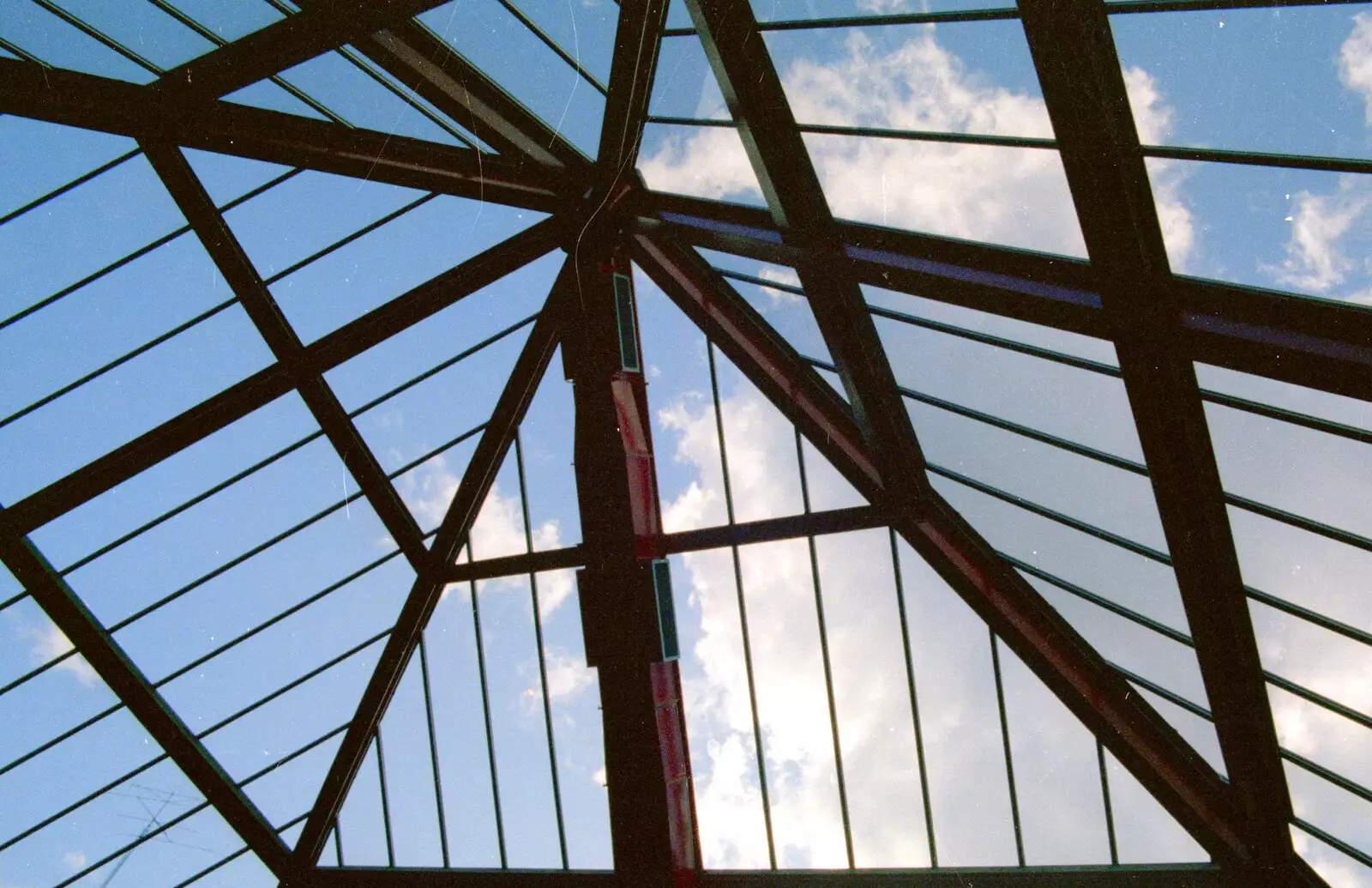 The glass roof of the SU pyramid, from Uni: Neath Road and a JSV Happy Hour, Plymouth - 15th May 1986