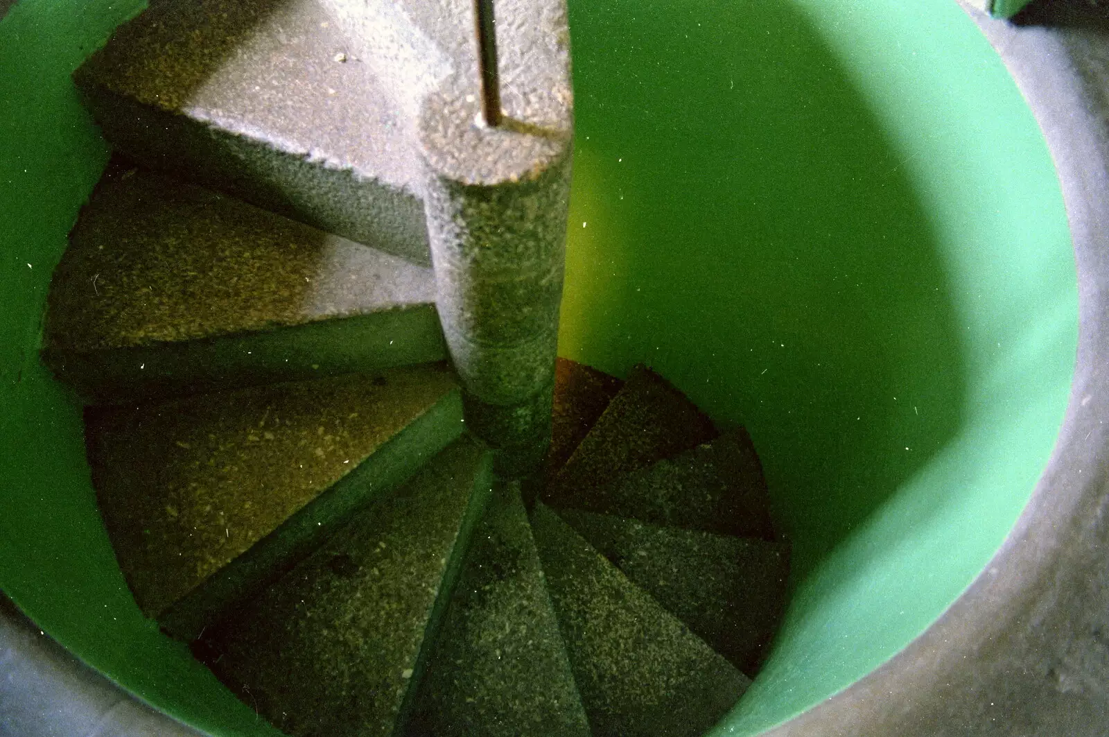 The spiral stone stairs in Smeaton's Tower lighthouse, from Uni: Neath Road and a JSV Happy Hour, Plymouth - 15th May 1986