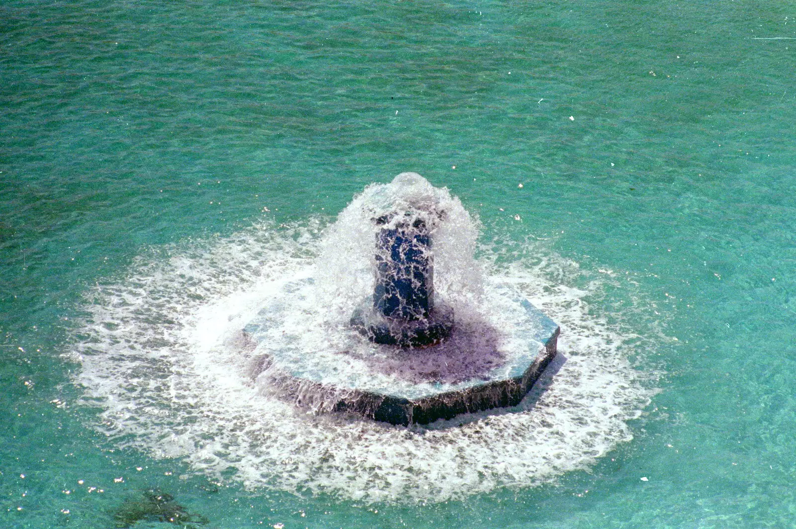 A fountain, possibly in Tinside Lido, from Uni: Neath Road and a JSV Happy Hour, Plymouth - 15th May 1986