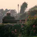 Old man on a bench, Uni: Phil and Anna Visit Nosher, Plymouth, Devon - 18th May 1986