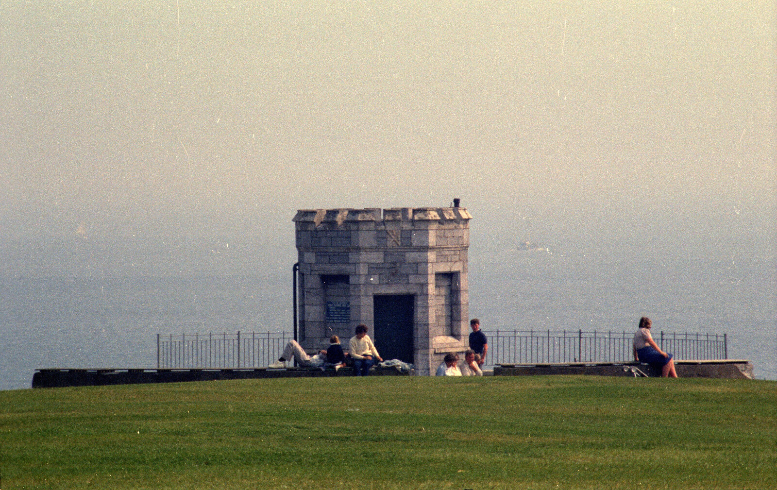 Some sort of mini castle on Plymouth Hoe from Uni: Phil and Anna Visit Nosher, Plymouth, Devon - 18th May 1986