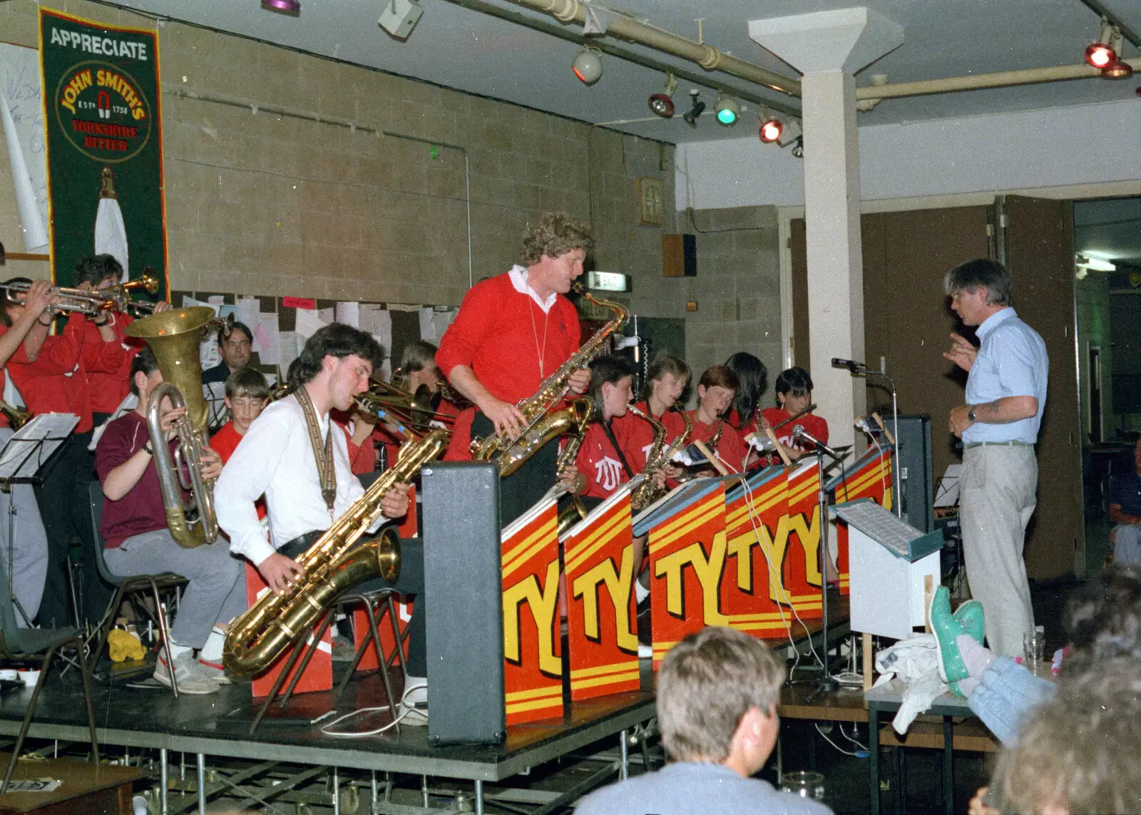 Sax solo with the Tamar Youth Jazz Orchestra, from Uni: Phil and Anna Visit Nosher, Plymouth, Devon - 18th May 1986