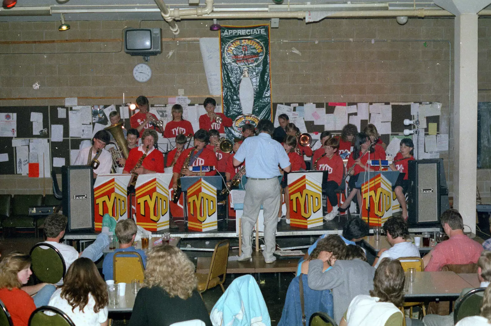 The Tamar Youth Jazz Orchestra in the SU lounge, from Uni: Phil and Anna Visit Nosher, Plymouth, Devon - 18th May 1986