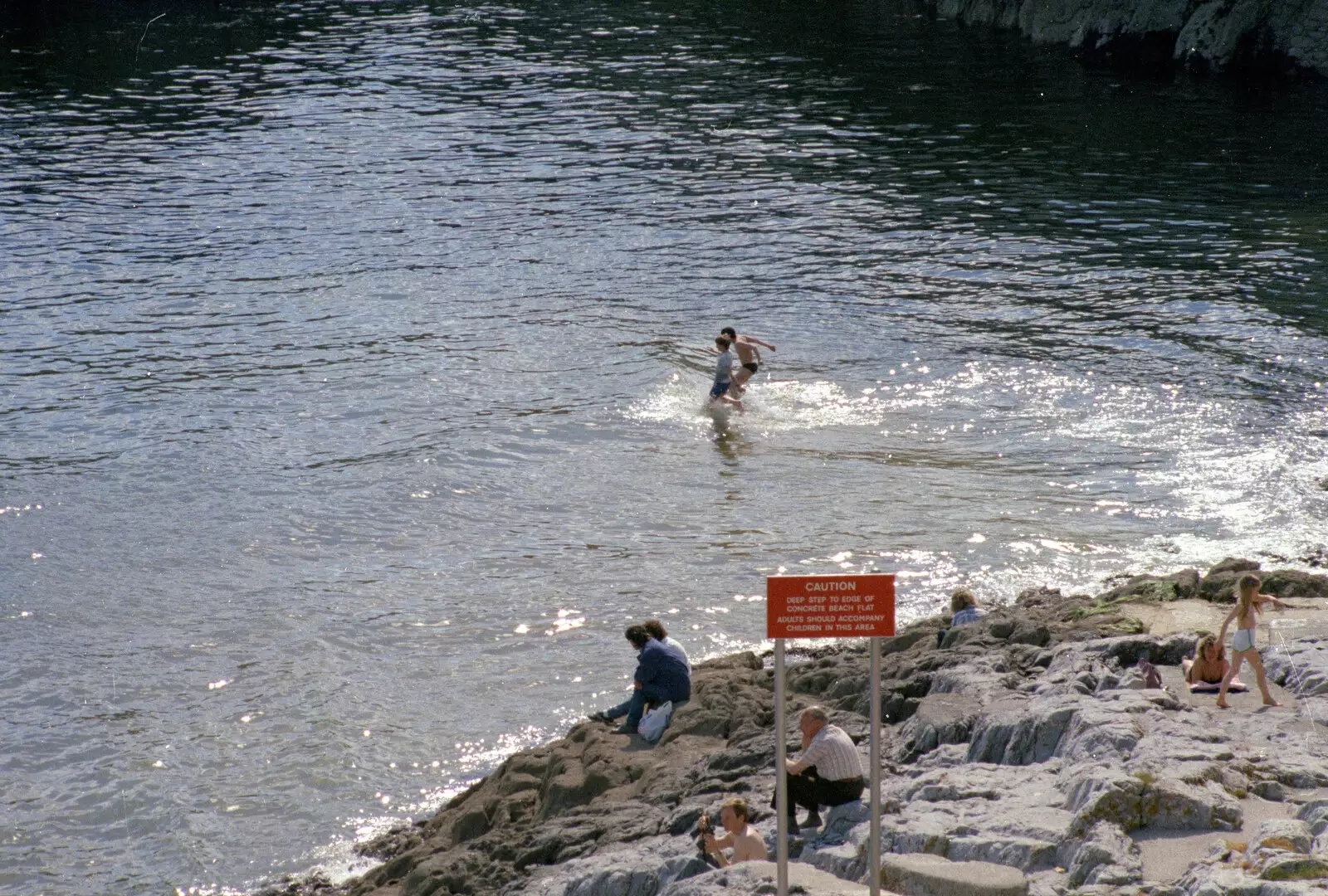 A couple of intrepid paddlers, from Uni: Phil and Anna Visit Nosher, Plymouth, Devon - 18th May 1986