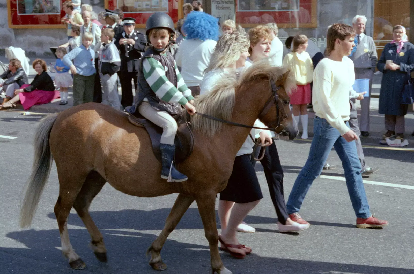 A small child on a small pony, from Uni: The Lord Mayor's Procession, Plymouth, Devon - 21st May 1986