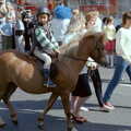 A small child on a small pony, Uni: The Lord Mayor's Procession, Plymouth, Devon - 21st May 1986