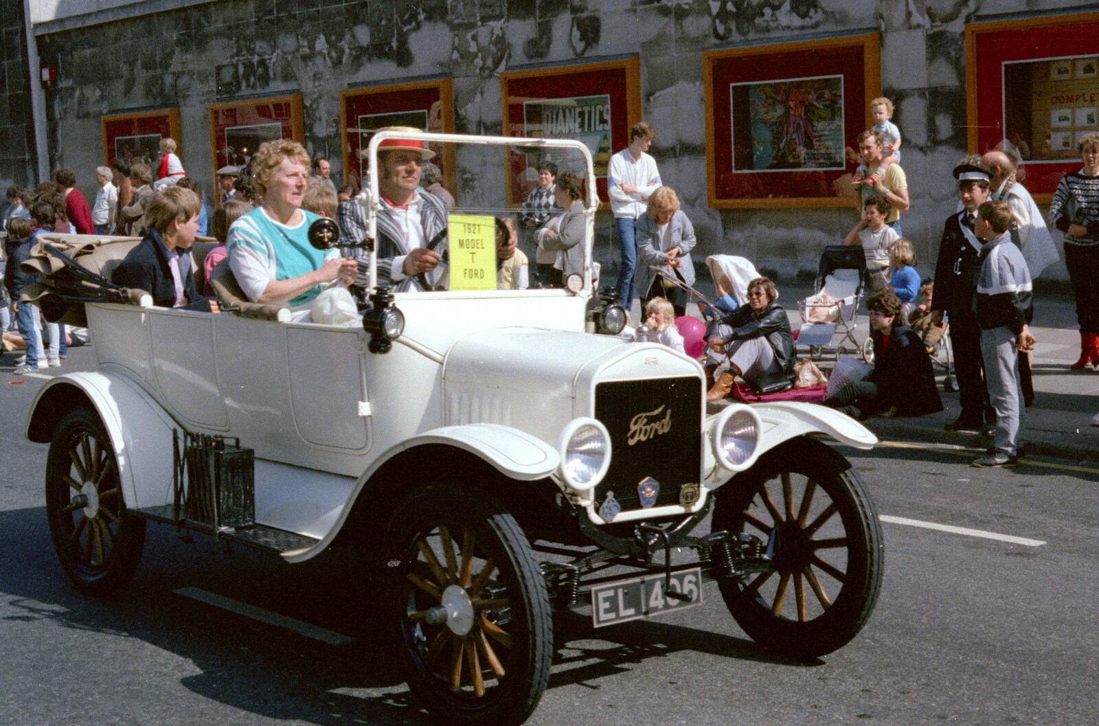 An open-top Ford Model T from Uni: The Lord Mayor's Procession, Plymouth, Devon - 21st May 1986