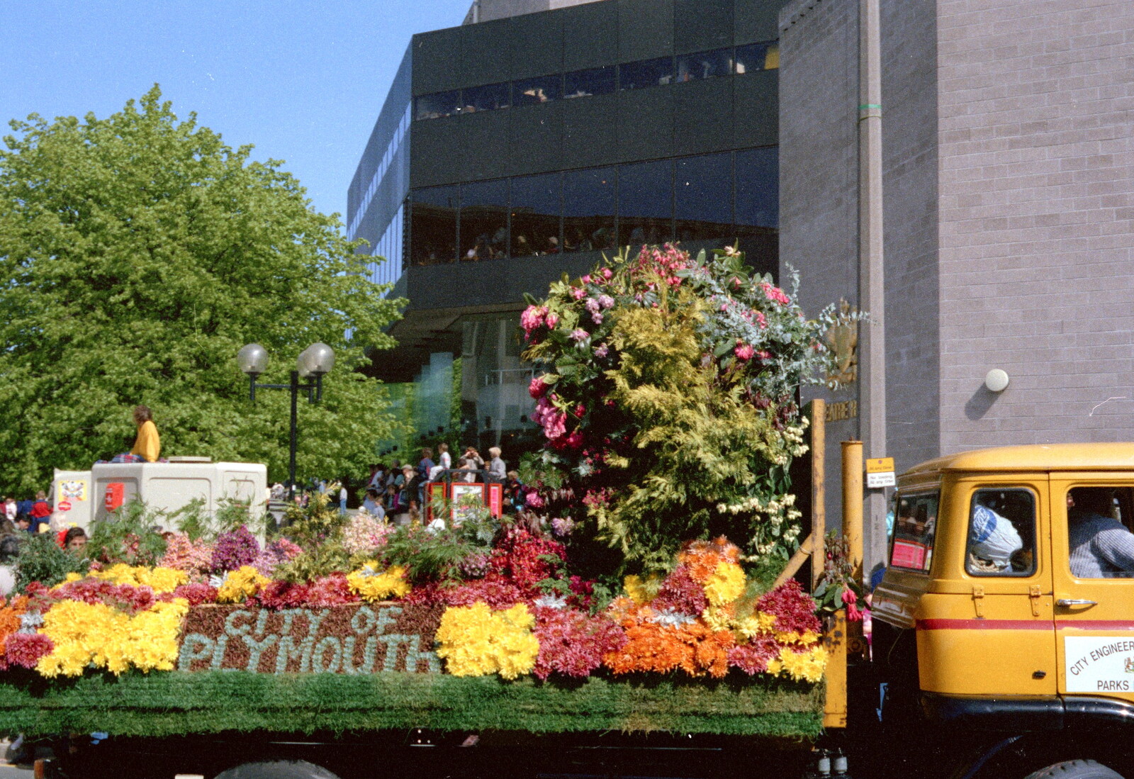 A 'City of Plymouth' float by the Theatre Royal from Uni: The Lord Mayor's Procession, Plymouth, Devon - 21st May 1986
