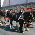 The National Shire Horse Centre's float, with four in hand, Uni: The Lord Mayor's Procession, Plymouth, Devon - 21st May 1986