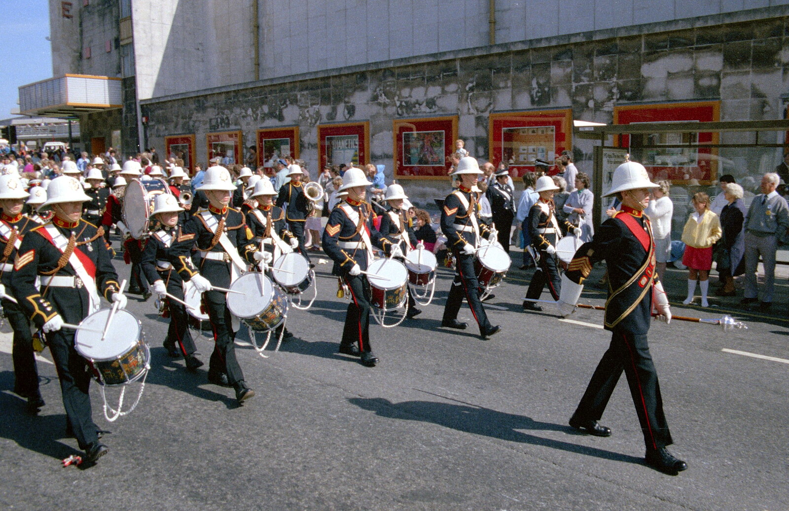 The Royal Marines band from Uni: The Lord Mayor's Procession, Plymouth, Devon - 21st May 1986