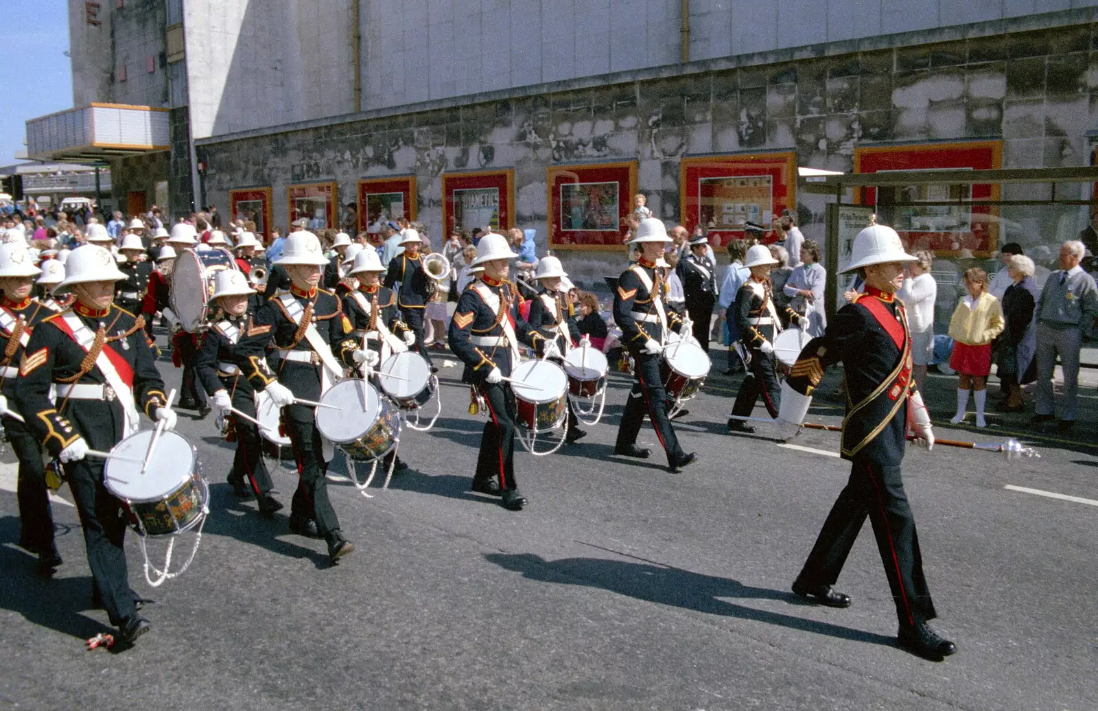 The Royal Marines band, from Uni: The Lord Mayor's Procession, Plymouth, Devon - 21st May 1986