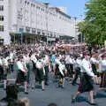 Another marching band reaches Derry's Cross, Uni: The Lord Mayor's Procession, Plymouth, Devon - 21st May 1986