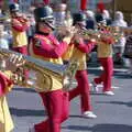 Someone plays an unusual horizontal horn, Uni: The Lord Mayor's Procession, Plymouth, Devon - 21st May 1986