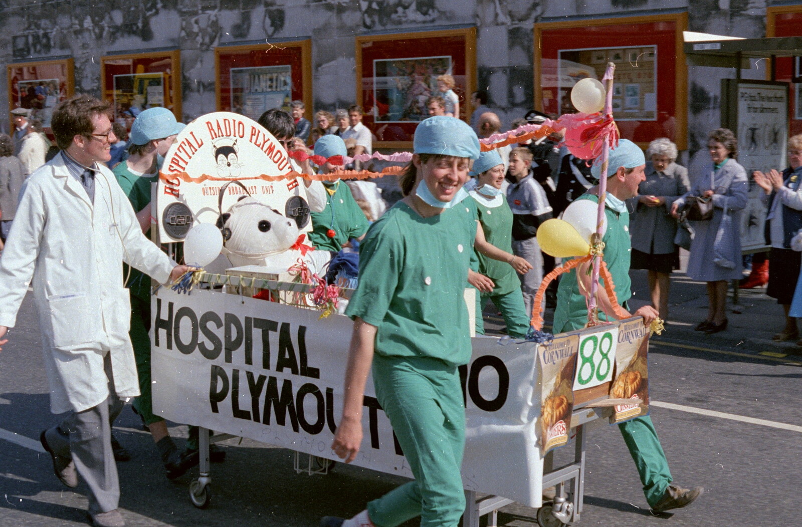 The Hospital Radio Plymouth float from Uni: The Lord Mayor's Procession, Plymouth, Devon - 21st May 1986