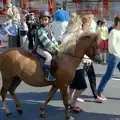 A small child on a small pony, Uni: The Lord Mayor's Procession, Plymouth, Devon - 24th May 1986