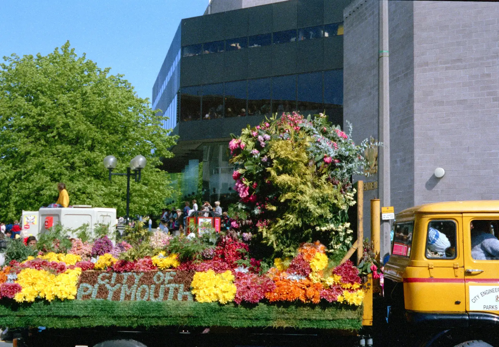 A 'City of Plymouth' float by the Theatre Royal, from Uni: The Lord Mayor's Procession, Plymouth, Devon - 24th May 1986