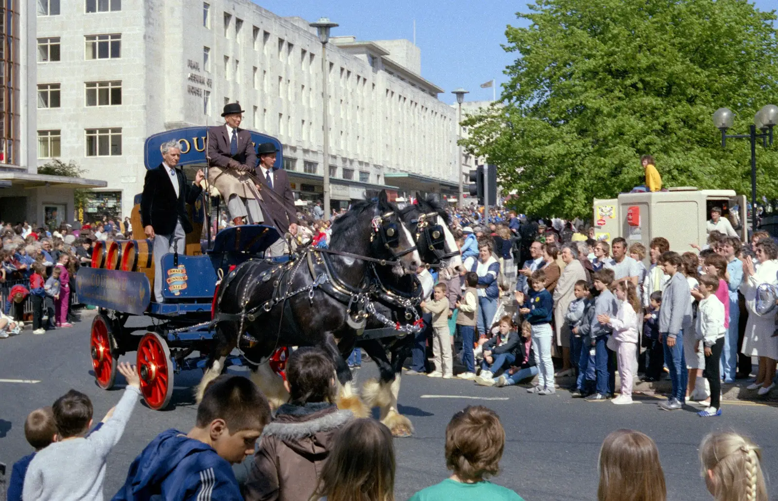 A Courage Brewery dray, from Uni: The Lord Mayor's Procession, Plymouth, Devon - 24th May 1986