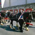 The National Shire Horse Centre's float, with four in hand, Uni: The Lord Mayor's Procession, Plymouth, Devon - 24th May 1986