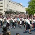Another marching band reaches Derry's Cross, Uni: The Lord Mayor's Procession, Plymouth, Devon - 24th May 1986