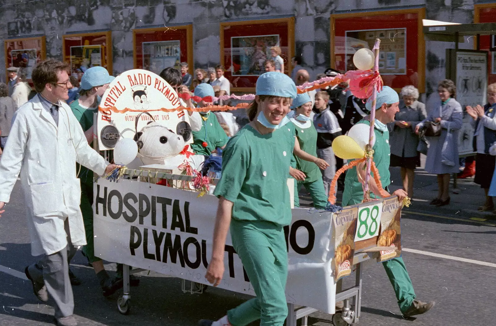 The Hospital Radio Plymouth float, from Uni: The Lord Mayor's Procession, Plymouth, Devon - 24th May 1986
