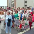 Pushing a pram around for 10km, Uni: Sport Aid - Run The World, Plymouth, Devon - 25th May 1986