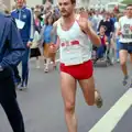 Mark, off of Phsychology, waves on his way round, Uni: Sport Aid - Run The World, Plymouth, Devon - 25th May 1986