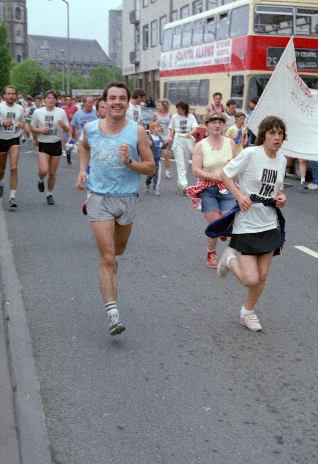 Another Mark runs around from Uni: Sport Aid - Run The World, Plymouth, Devon - 25th May 1986