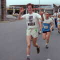 James, former housemate from Beaumont Street runs past, Uni: Sport Aid - Run The World, Plymouth, Devon - 25th May 1986