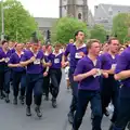 The purple marines do their thing, Uni: Sport Aid - Run The World, Plymouth, Devon - 25th May 1986