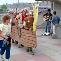 A team with a viking ship, Uni: Sport Aid - Run The World, Plymouth, Devon - 25th May 1986