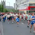 Runners on St. Adnrew's Cross, Uni: Sport Aid - Run The World, Plymouth, Devon - 25th May 1986