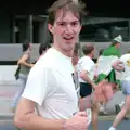 James runs past Drake Circus, Uni: Sport Aid - Run The World, Plymouth, Devon - 25th May 1986