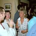 Gill chats to punters, Uni: Gill Leaves the James Street Vaults, Plymouth - 30th May 1986
