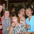 Bar staff drinkies, Uni: Gill Leaves the James Street Vaults, Plymouth - 30th May 1986