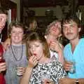 Bar staff drinkies, Uni: Gill Leaves the James Street Vaults, Plymouth - 30th May 1986